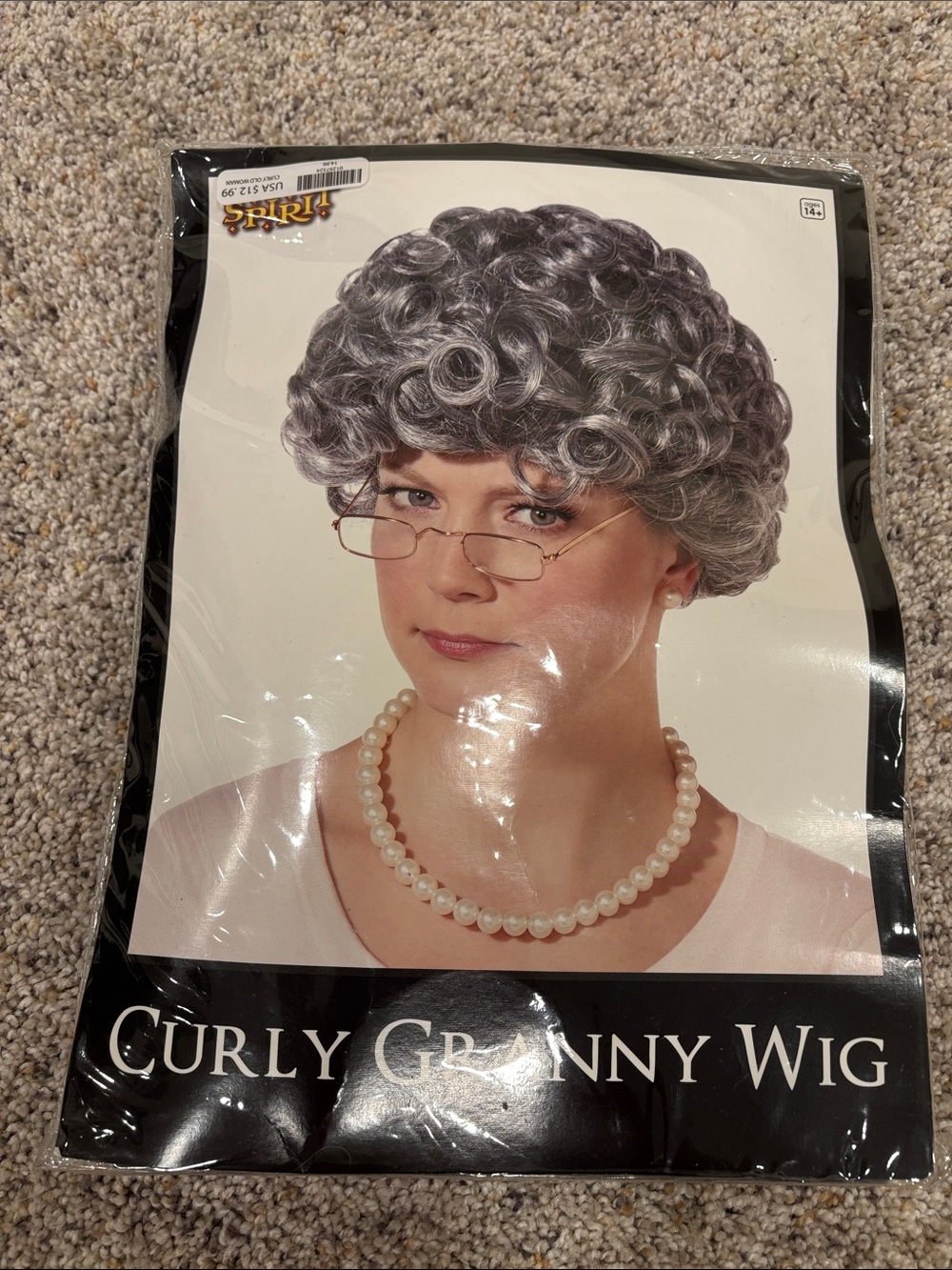 Spirit Curly Granny Wig - Gray